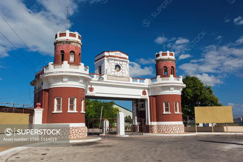 Cuba, Matanzas Province, Matanzas, entrance to the Castillo de San Severino fortress