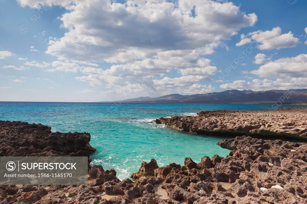 Cuba, Sancti Spiritus Province, Trinidad, Playa Ancon beach, ocean cove