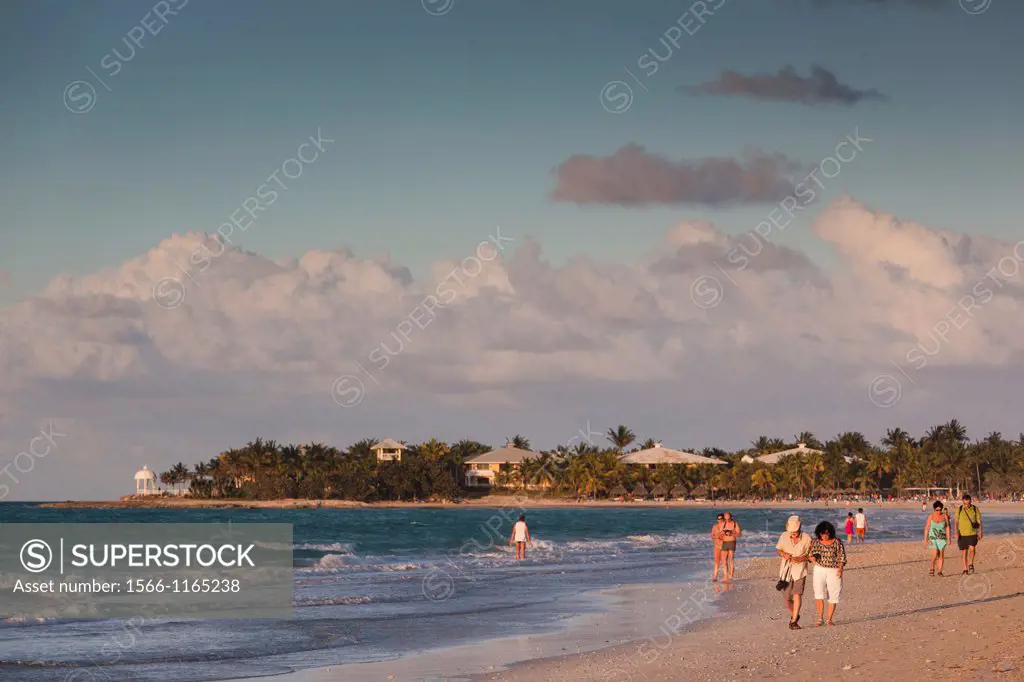 Cuba, Matanzas Province, Varadero, Varadero Beach, sunset