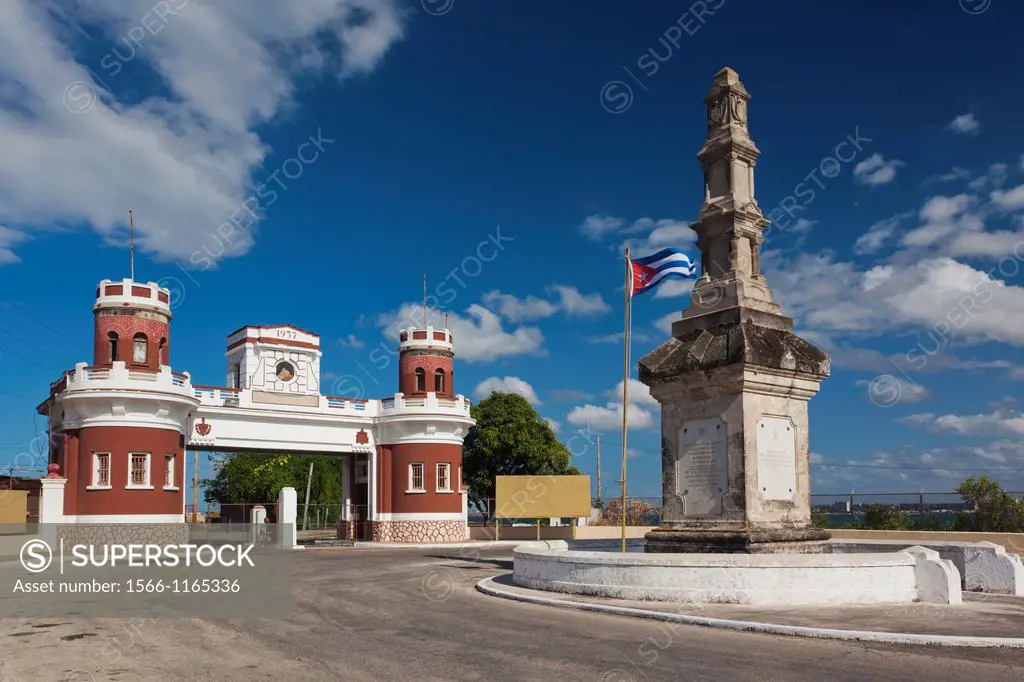 Cuba, Matanzas Province, Matanzas, entrance to the Castillo de San Severino fortress