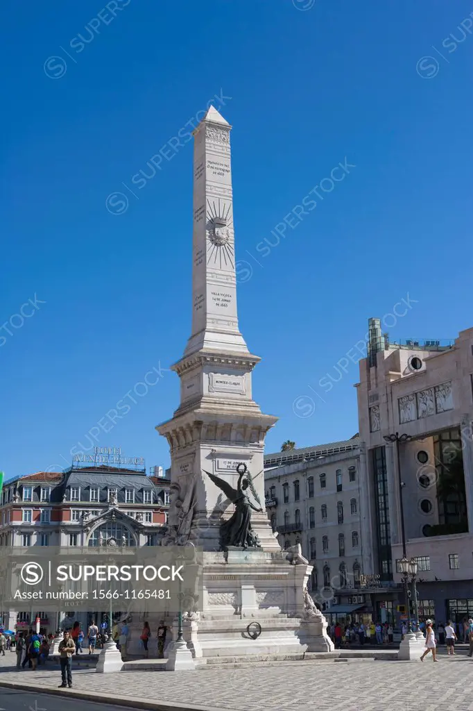 Monumento aos Restauradores, The Monument to the Restorers, by Simoes de Almeida, Alberto Nunes, Restauradores Square, Praca dos Restauradores, Lisboa...