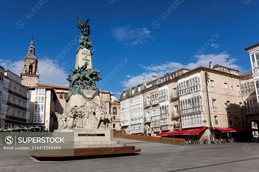 Virgen blanca square, Vitoria, Alava, Spain
