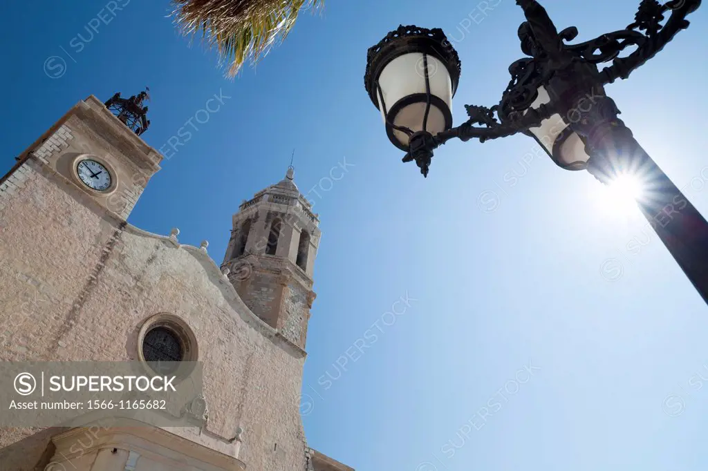 sitges,catalonia,spain sant bartomeu i santa tecla church