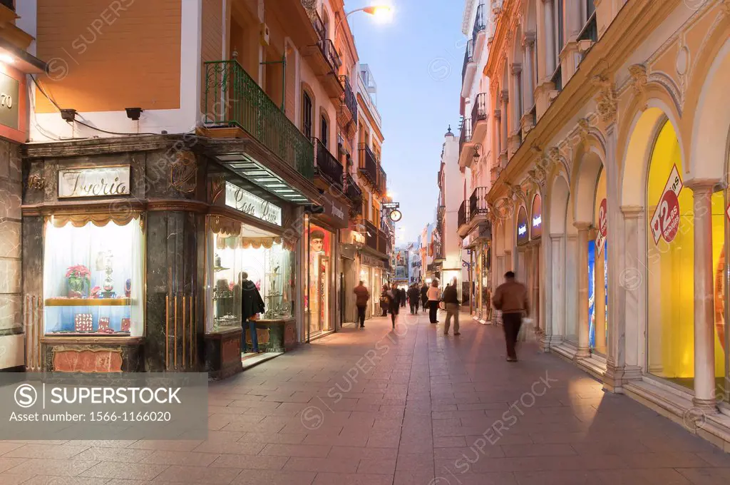 Sierpes street, Seville, Spain
