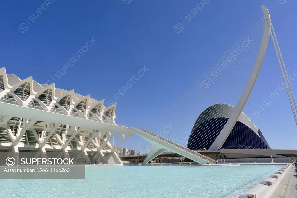 Principe Felipe Science Museum, City of Arts and Sciences, Valencia, Spain, Europe