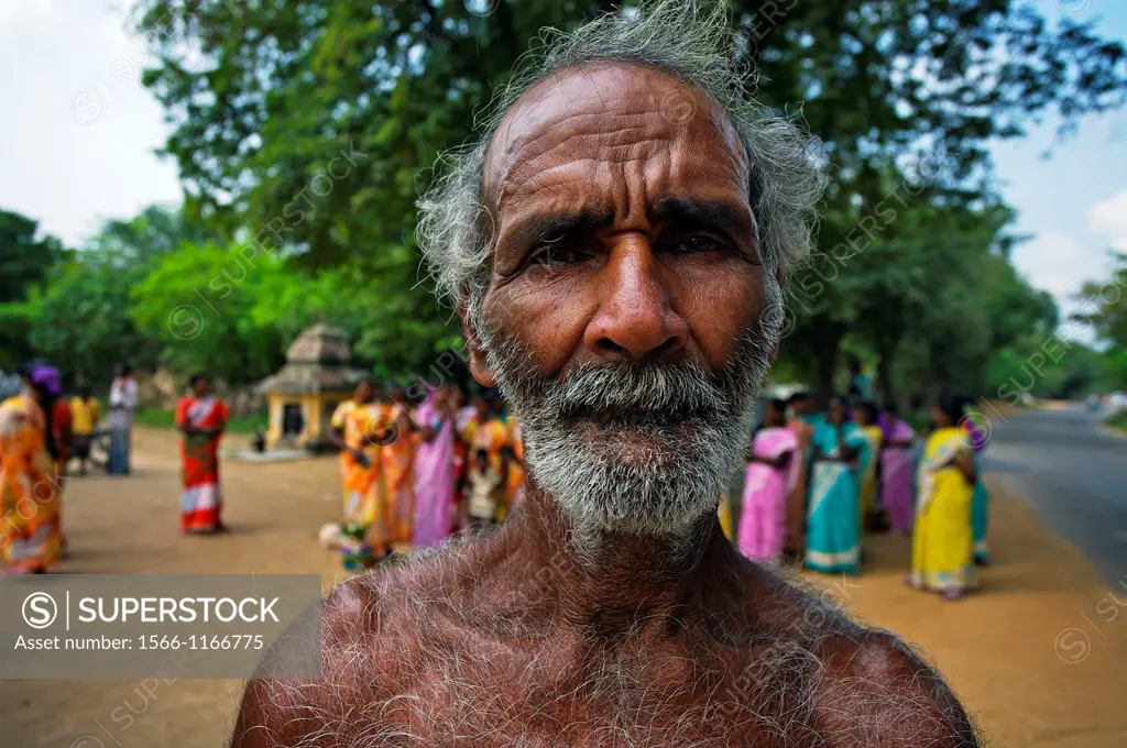 People, Village near Chidambaram, Tamil Nadu, India.