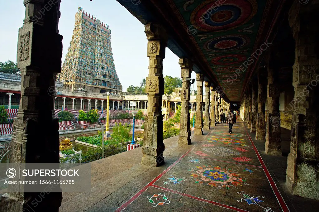 Sri Meenakshi temple, Madurai, Tamil Nadu, India.