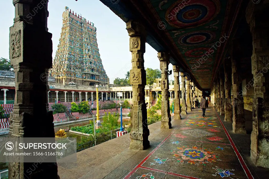 Sri Meenakshi temple, Madurai, Tamil Nadu, India.