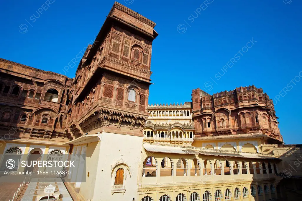 Meherangarh Fort  Jodhpur  Rajasthan  India.