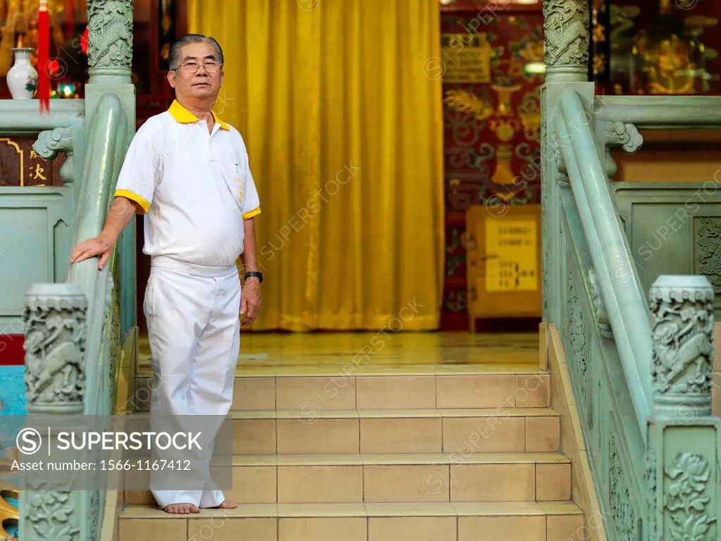 The temple chairman, Boon Prang Fei of Sam Siang Keng Temple in Johor, Malaysia