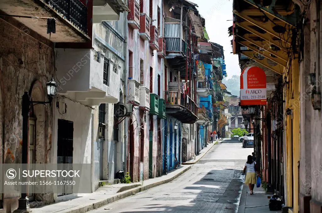 Old city casco viejo, San Felipe district, Panama City  Panama.