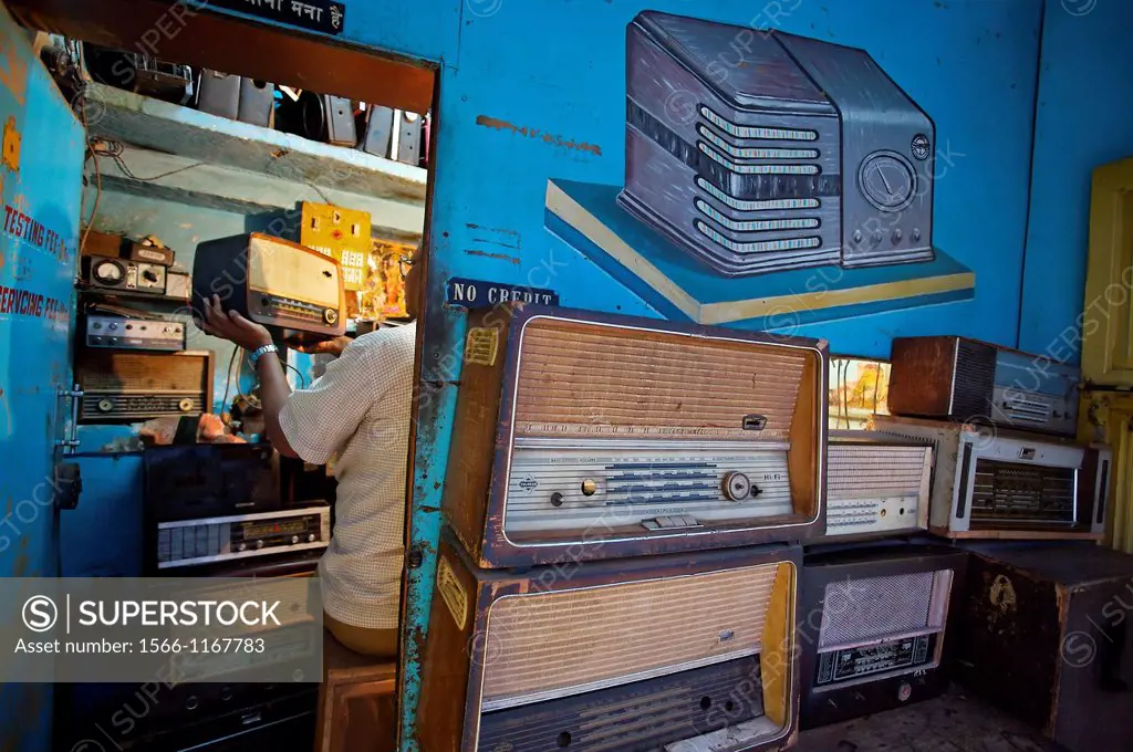 Radio repairing shop, Jodhpur  Rajasthan  India.