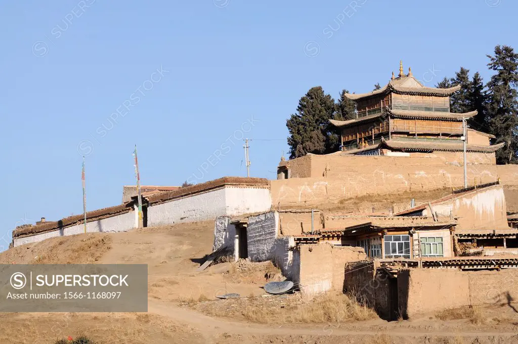 China, Qinghai, Amdo, Tongren Rebkong county, Tashi Kyil monastery