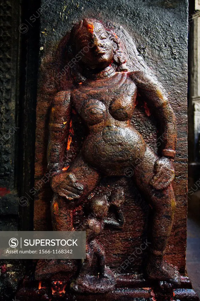 Goddess of fertility  Sri Meenakshi temple, Madurai, Tamil Nadu, India.