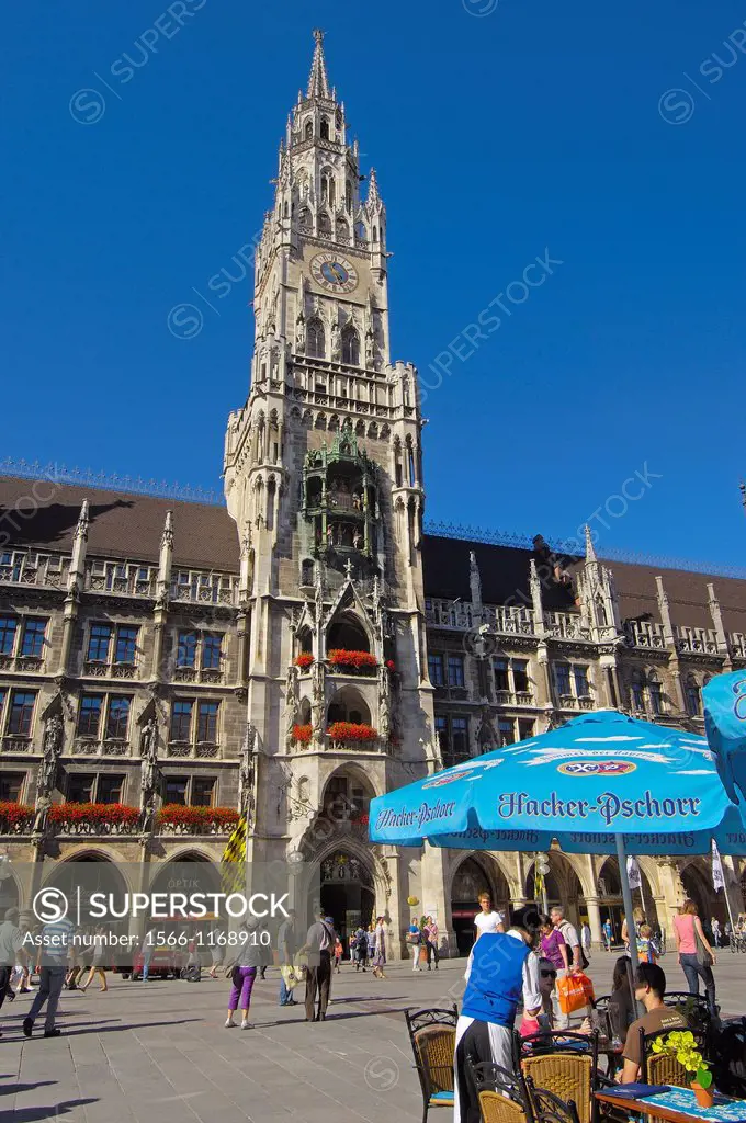 Munich, Neues Rathaus, New Town Hall, Marienplatz, Bavaria, Germany