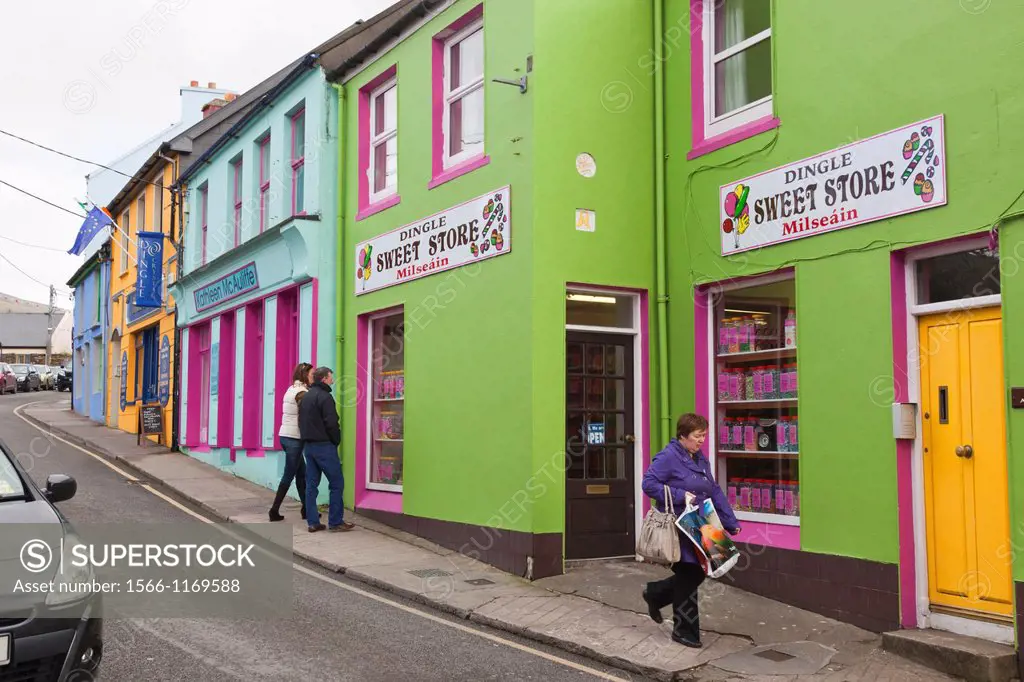 Dingle, County Kerry, Ireland  Street scene in the town  Sweet shop
