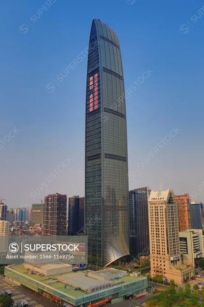 China , Shenzhen City,Shennan Road ,KK 100 Tower, 9th  talles bldg in the world