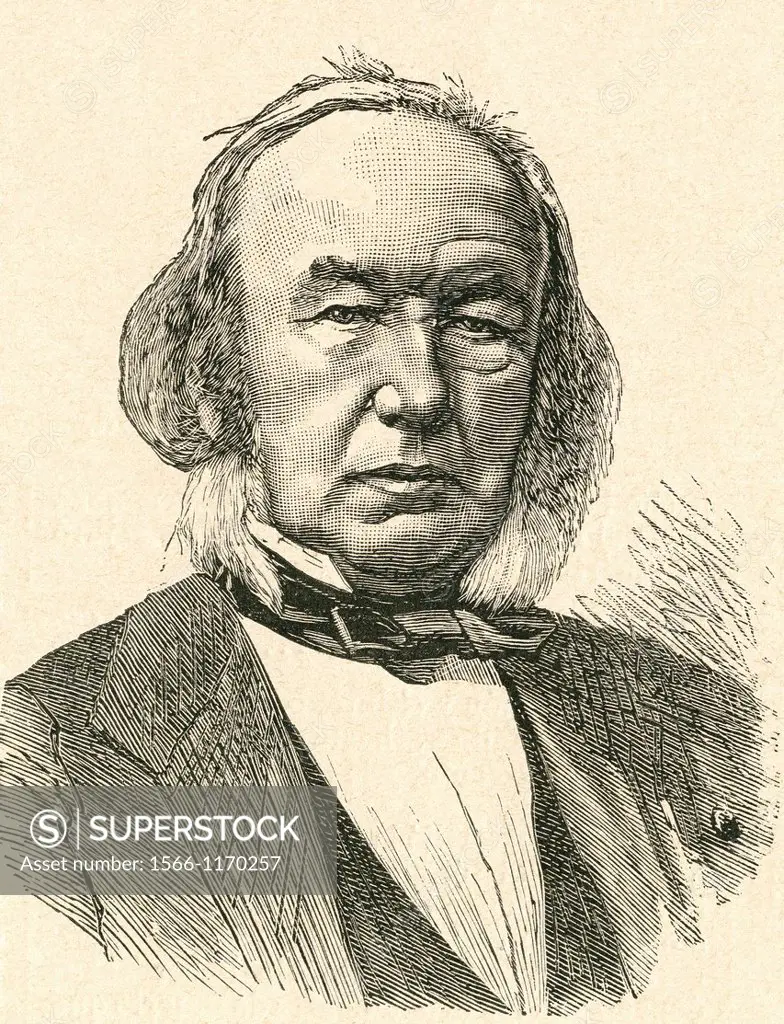 Claude Bernard, 1813-1878  French physiologist  From El Museo Popular published Madrid, 1889