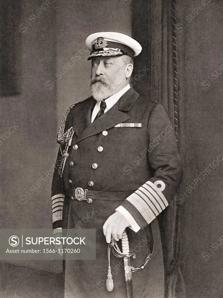 Edward VII, Albert Edward, 1841 -1910  King of the United Kingdom  From The Wonderful Year 1909