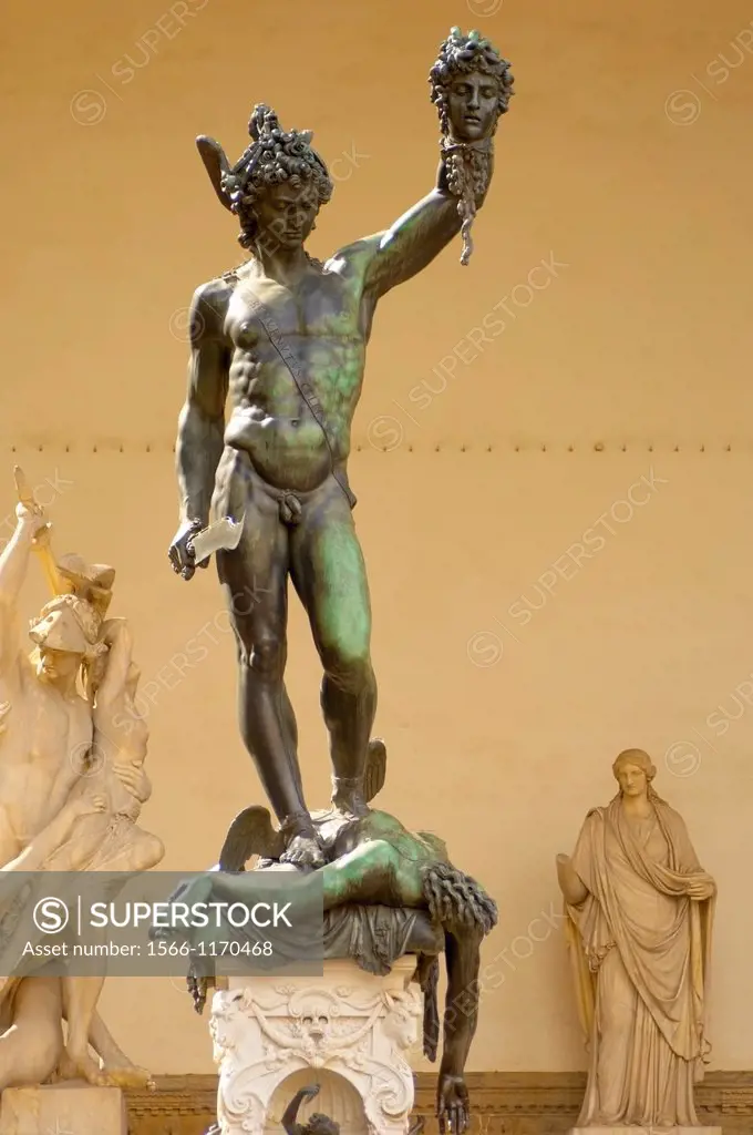 Statue Of Perseus with the head of Medusa by Cellini - The Loggia - Florence - Italy
