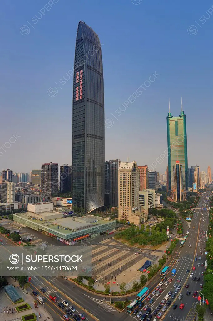 China , Shenzhen City,Shennan Road ,KK 100 Tower, 9th  talles bldg in the world