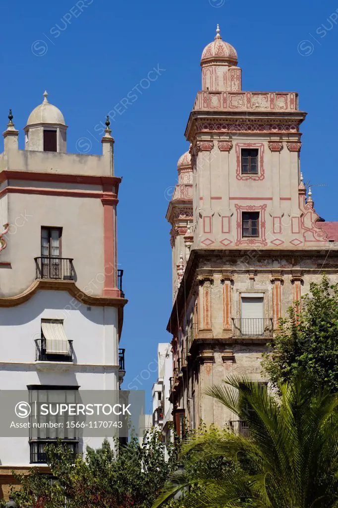 Cadiz Spain  Watchtowers in the old city of Cadiz,