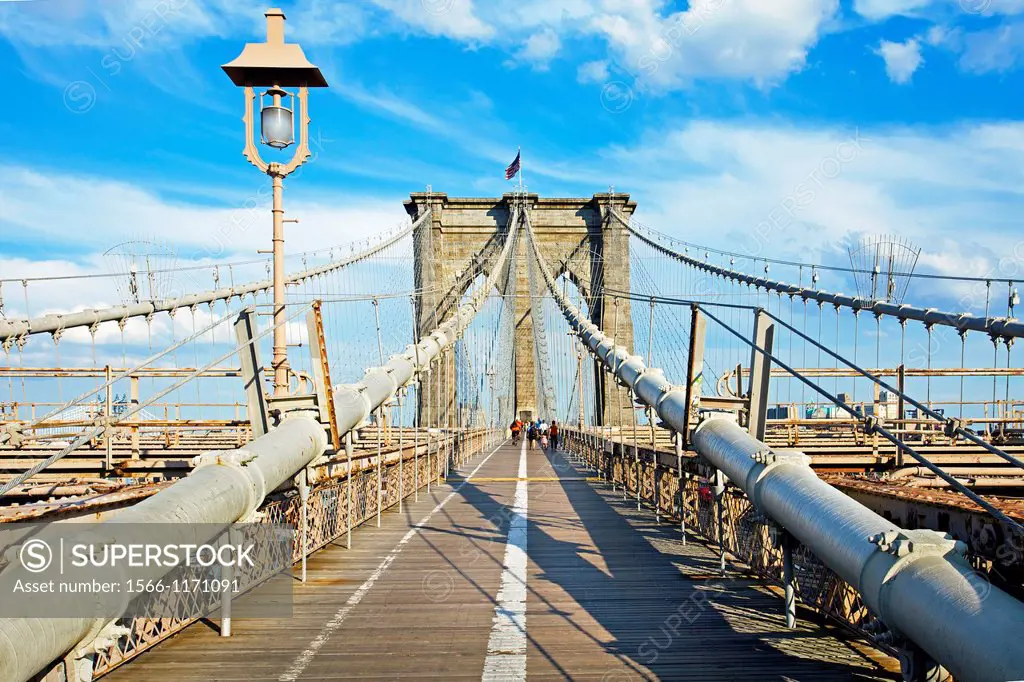 Brooklyn Bridge, New York City  USA.