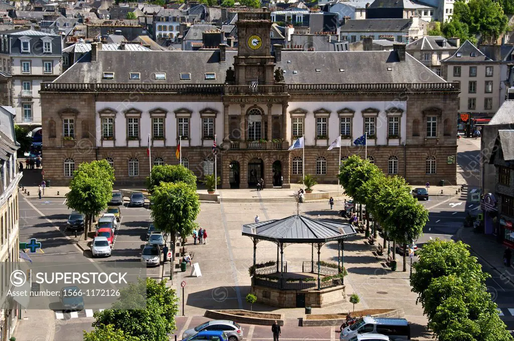 City Hall, Morlaix, 29, Finistere, Brittany, France