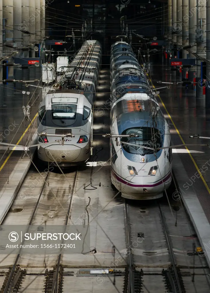 AVE high speed trains, Madrid, Spain