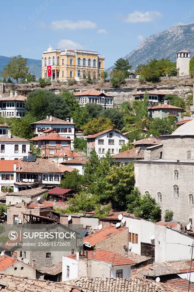asia, turkey, central anatolia, ancient town of safranbolu and old government building now city history museum