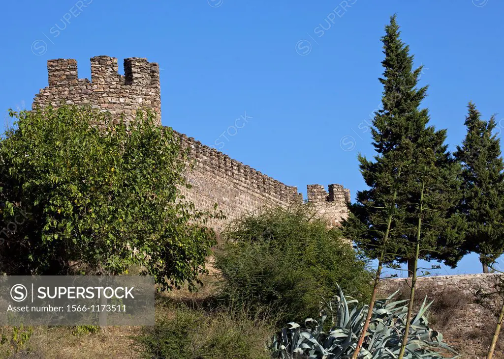 Castle Walls of an Abandon Medieval Castle