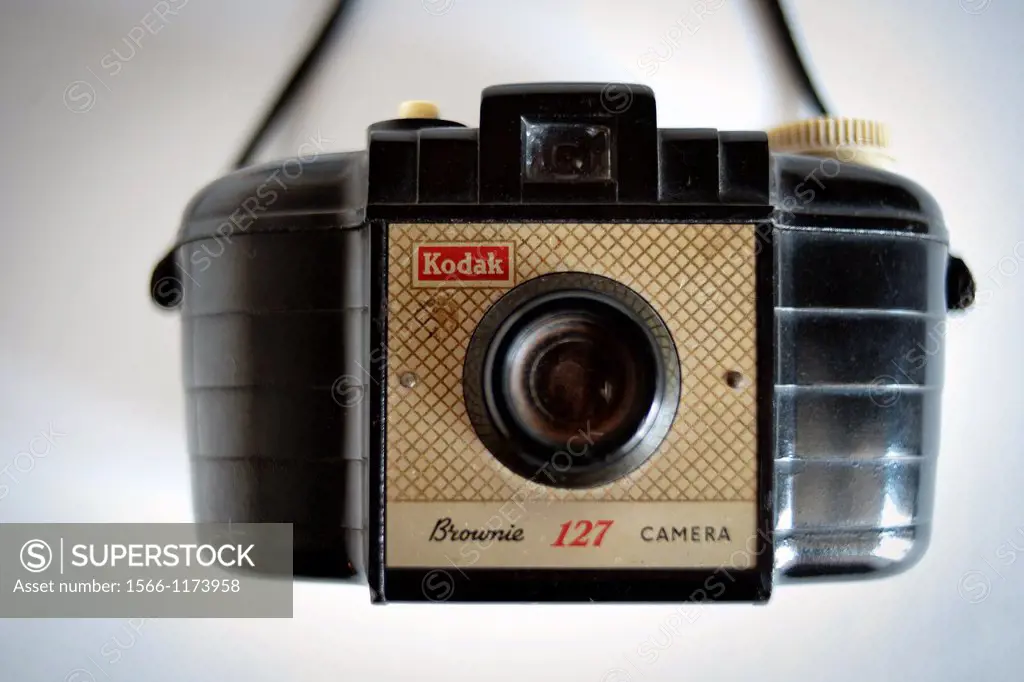 Old bakelite camera Kodak Brownie 127, 1956-1959
