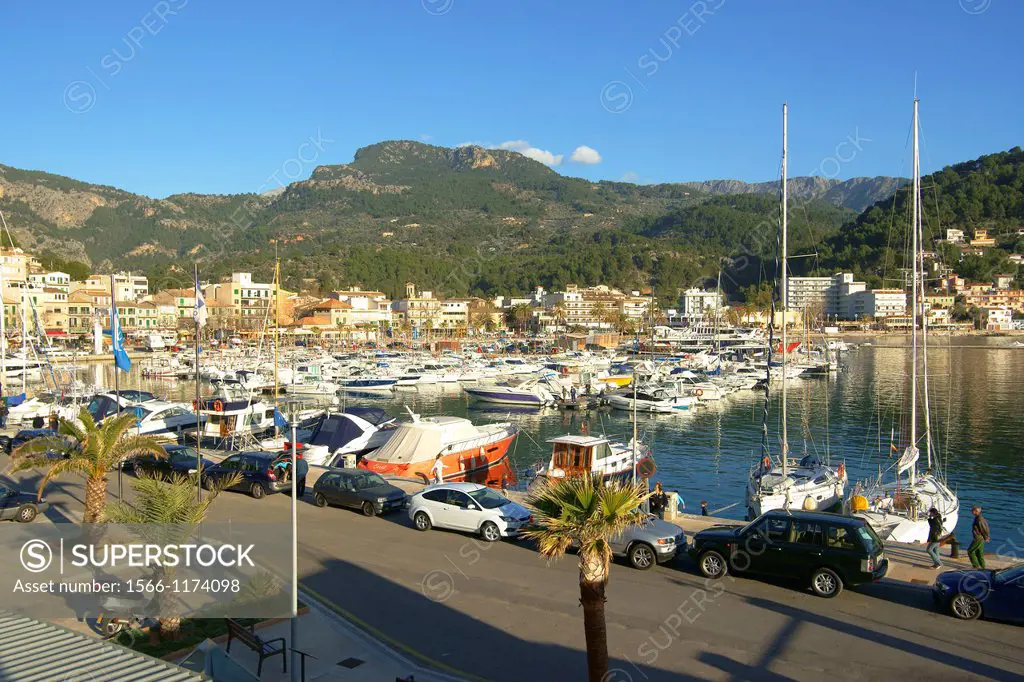 Port de Soller, Tramuntana, Mallorca, Balearic Islands, Spain