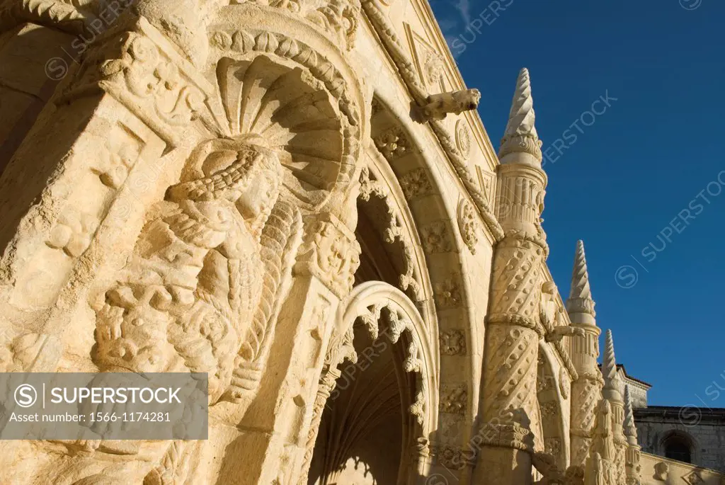 cloister of Jeronimos Monastery, lisbon, portugal, europe