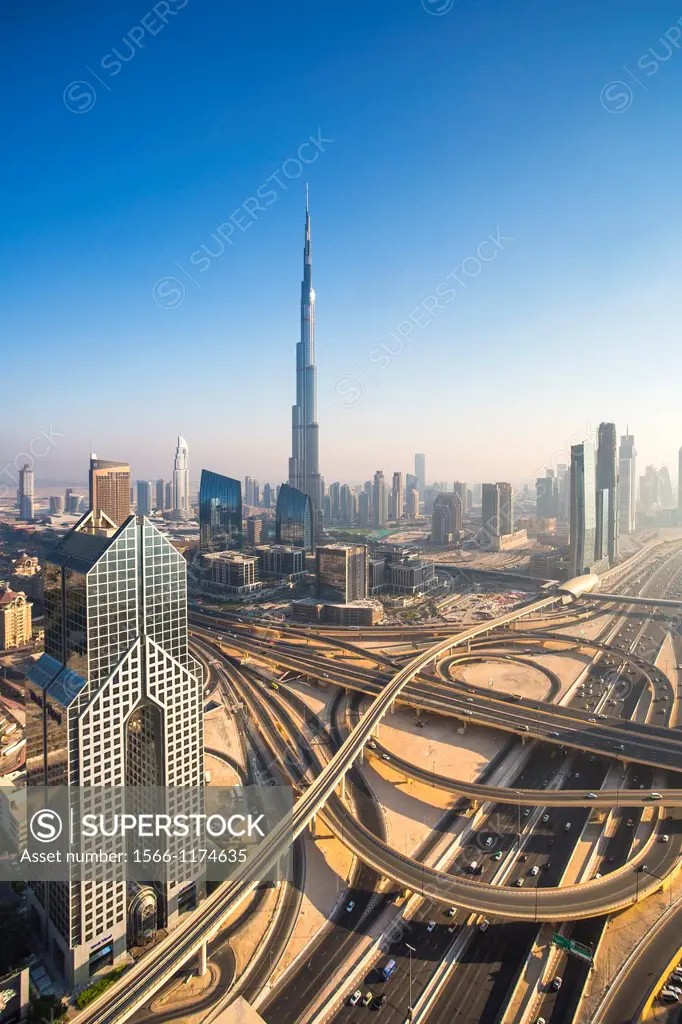 United Arab Emirates UAE , Dubai City ,Sheikh Zayed Avenue