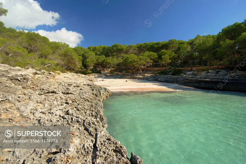 Calo den Borgit, Natural Park Mondragó, Santanyi, Migjorn, Mallorca, Balearic Islands, Spain