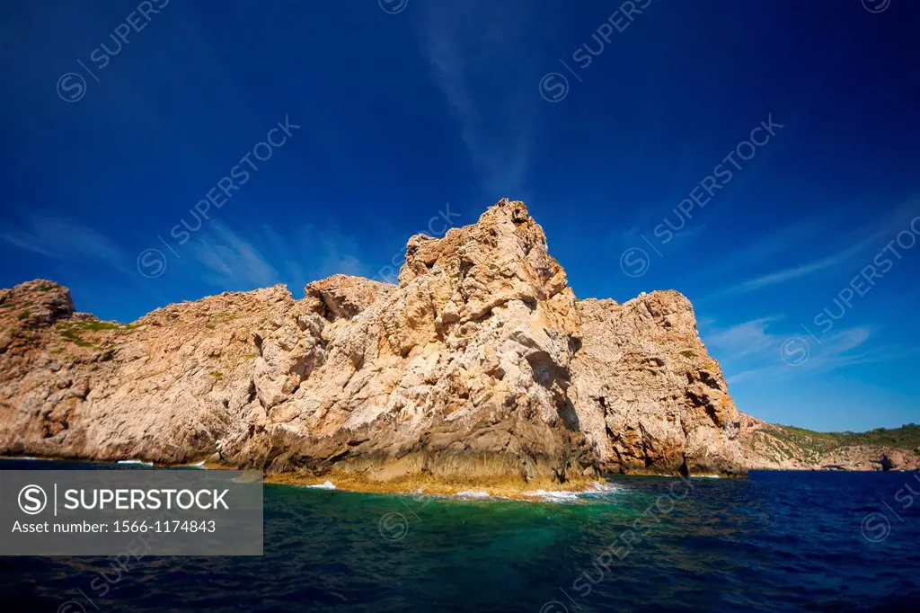 Cap Falco Marine National Park of Cabrera land Balearic Spain