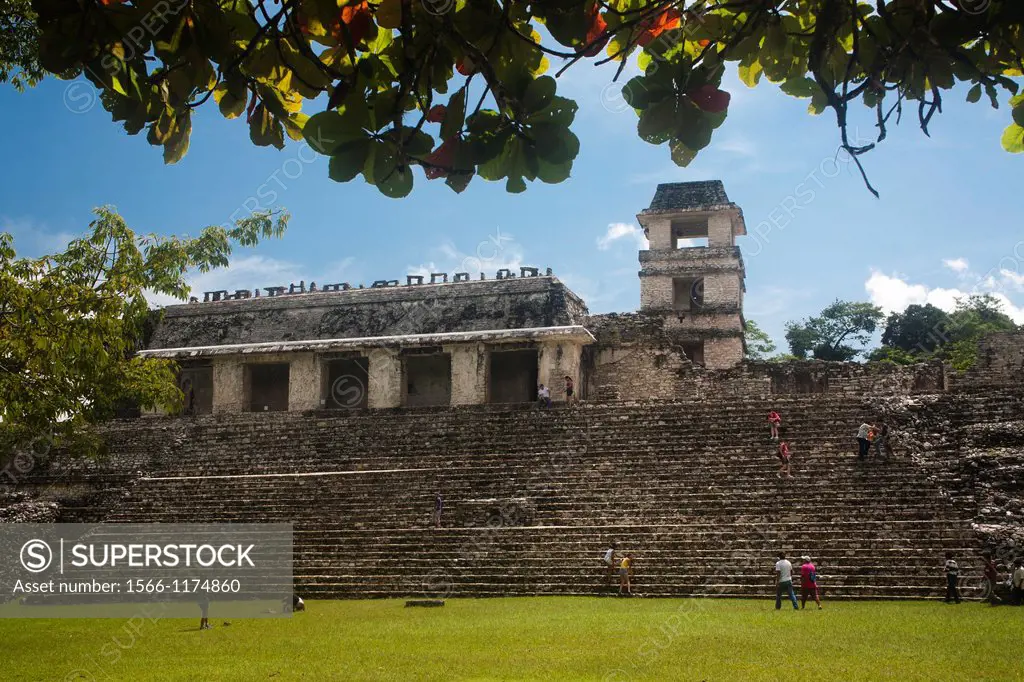 Archeological site Palenque, Chiapas, Mexico