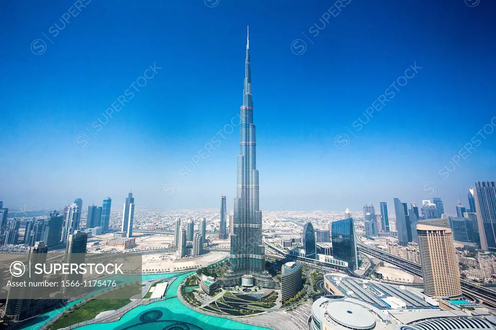 United Arab Emirates UAE , Dubai City ,Down Town Dubai , Burj Khalifa Bldg