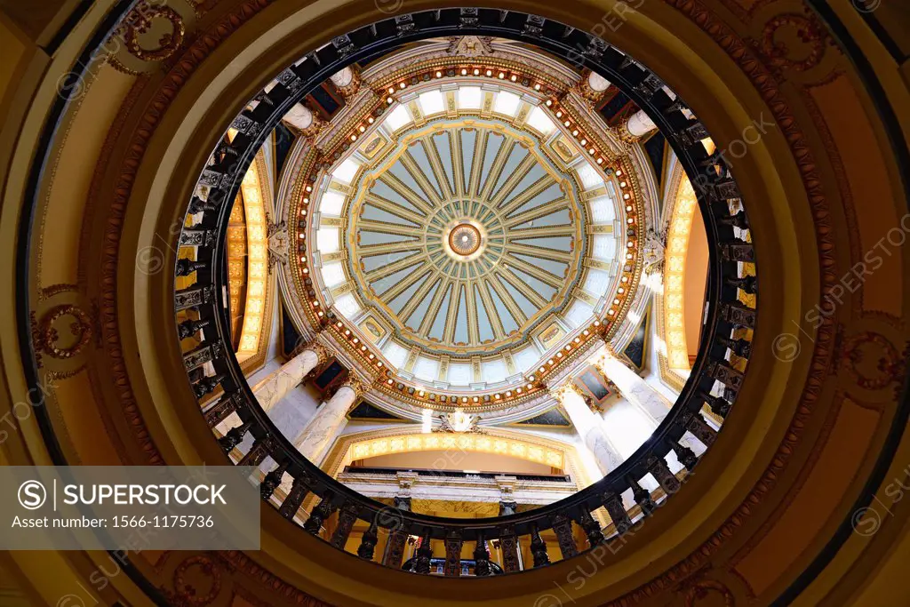 Interior Dome State Capitol Jackson Mississippi MS US