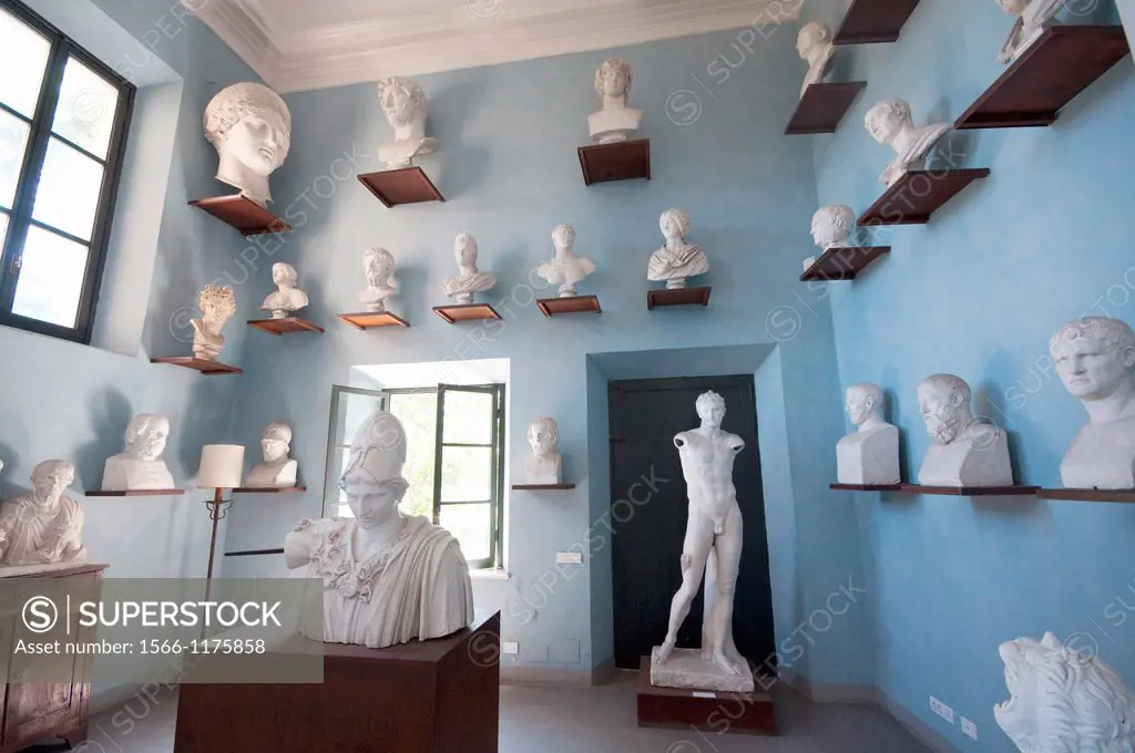 Italy, Lazio, Rome, Villa Medici now houses the French Academy Accademia di Francia, Gallery of Plaster Casts