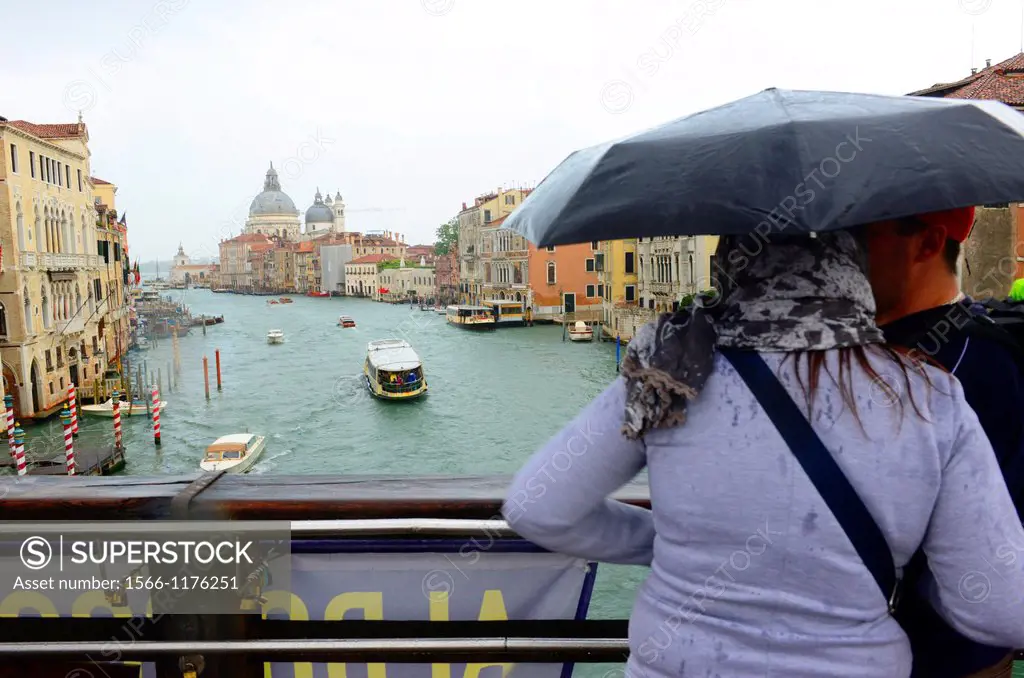 Venice in rain ,Italy,Europe