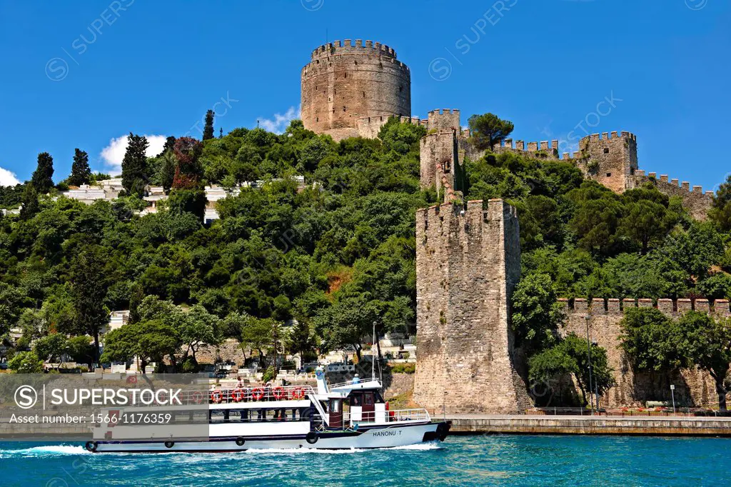 Rumelihisar  Rumelian Castle on the banks of the Bosphorus built by the Ottoman Sultan Mehmed II between 1451 in 4 months and 16 days as part of the s...