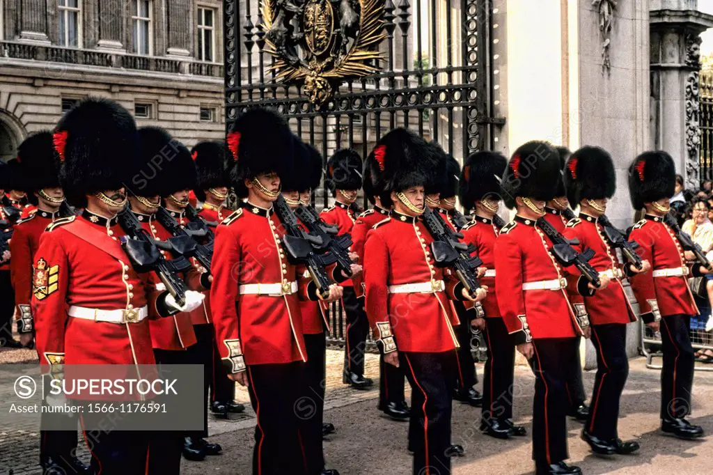 Changing of the guard in London England
