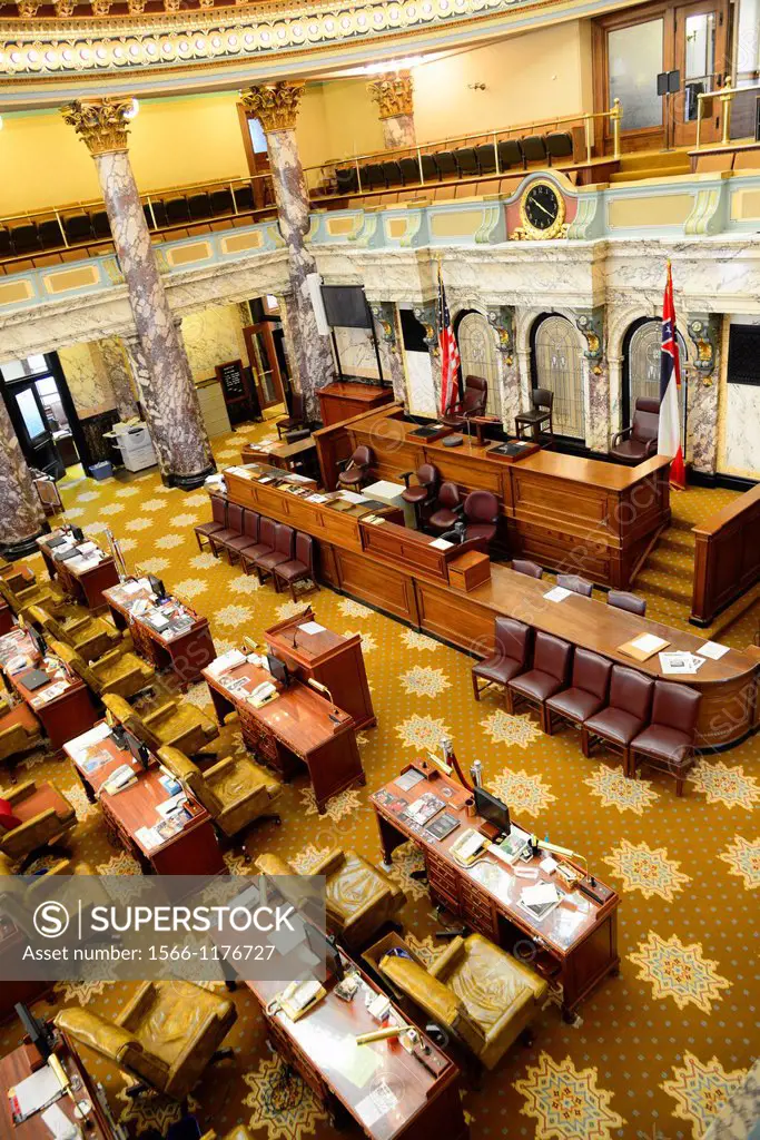Senate Chamber State Capitol Jackson Mississippi MS US