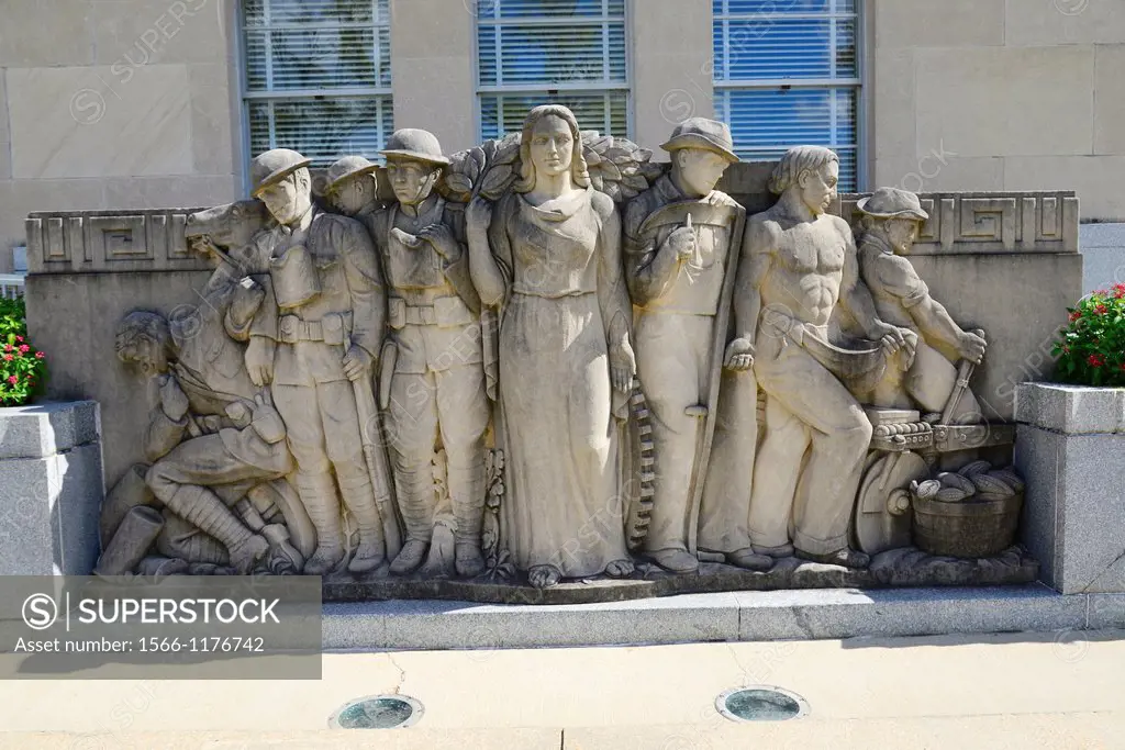 Sculpture Mississippi War Memorial BuildingJacksoi MS US