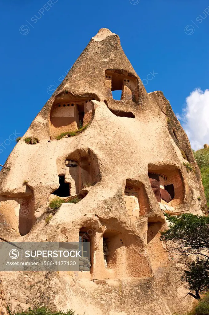 Rock houses of Uchisar, Cappadocia Turkey