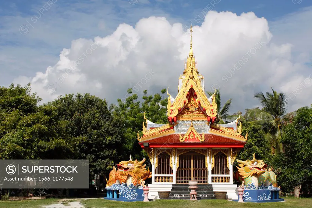 Buddhist temple, Wat Buppharam, Georgetown, Penang hill, Malaysia.