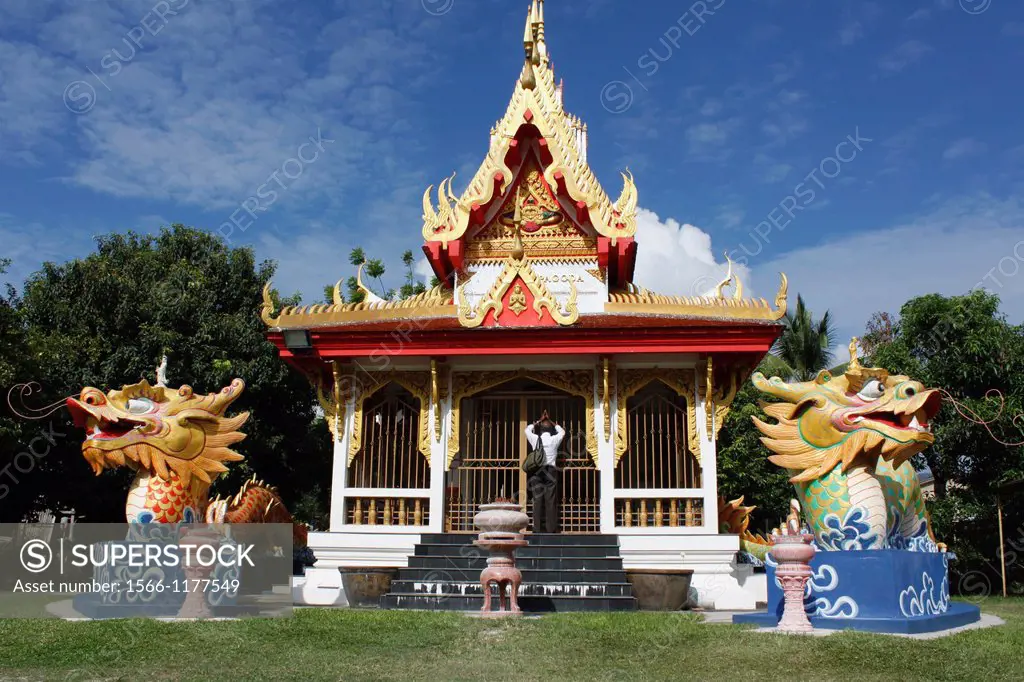 Buddhist temple, Wat Buppharam, Georgetown, Penang hill, Malaysia.