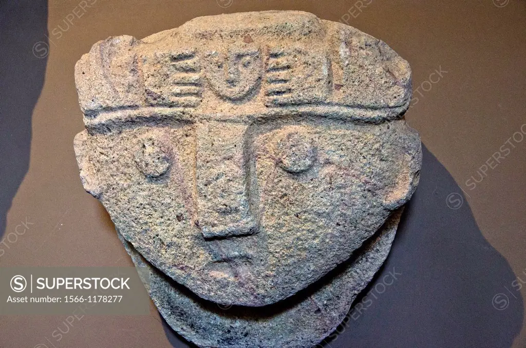 Chavín nailed head  Chavín culture 900 BC-200 BC  Perú